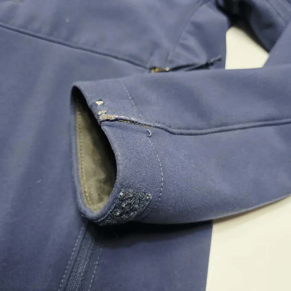 The North Face TNF Apex Men's Softshell Jacket Navy Blue Full Zip Size Small